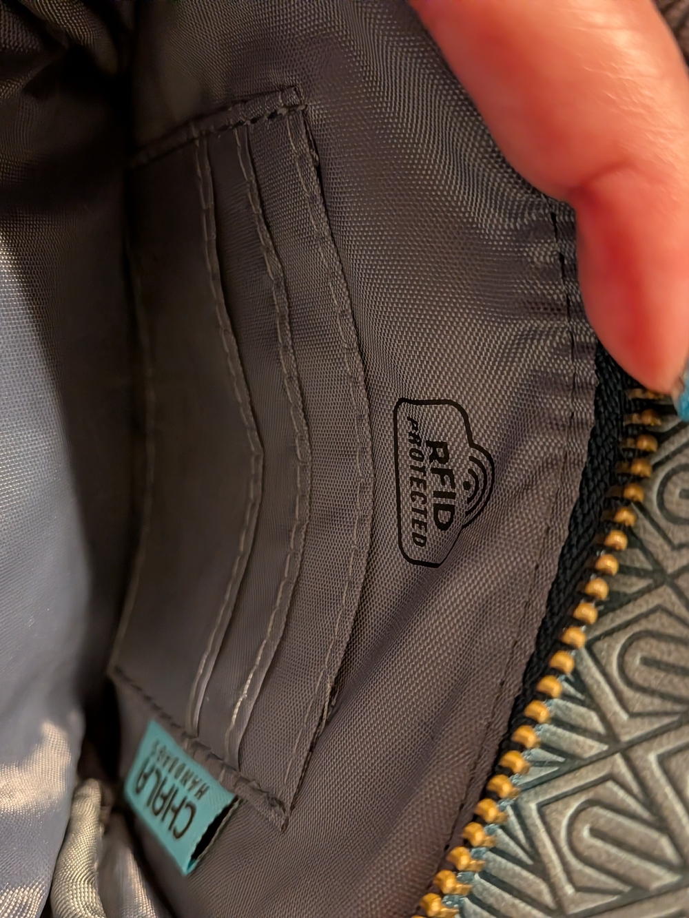 Chala Teal Owl Crossbody Bag - Picture 8 of 9